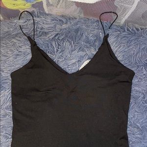 Black tank top bodysuit